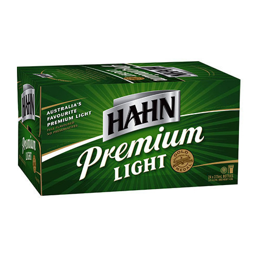 HAHN PREMIUM LIGHT BOTTLES   24x375ML