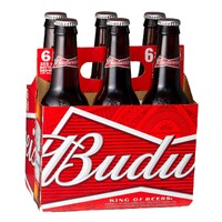 BUDWEISER BEER BTL       6x330ML