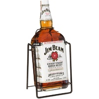 JIM BEAM WHITE LABEL 4.5L & CRADLE
