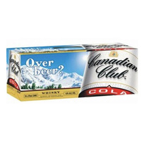 CANADIAN CLUB & COLA CANS 10 Pack 375ML