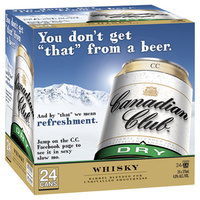 CANADIAN CLUB & DRY CUBE      24x375ML
