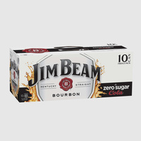 JIM BEAM&ZERO 10PK       375ML