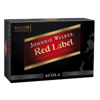 J/WALKER RED&CLA 4.8% 24x375ML