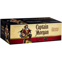 CAPT MORGAN&COLA 6% 10PK 375ML