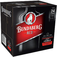 BUNDY RED & COLA CAN  24x375ML