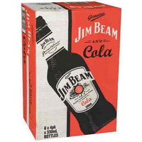 JIM BEAM&COLA 4.8%   6x4x330ML