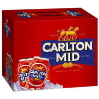 CARLTON MID CANS       30x375ML