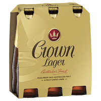 CARLTON CROWN LAGER BTL    6x375ML