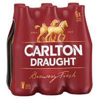 CARLTON DRAUGHT BTL      6x375ML