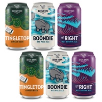 BOSTON BREW MIX-PACK     6x375ML