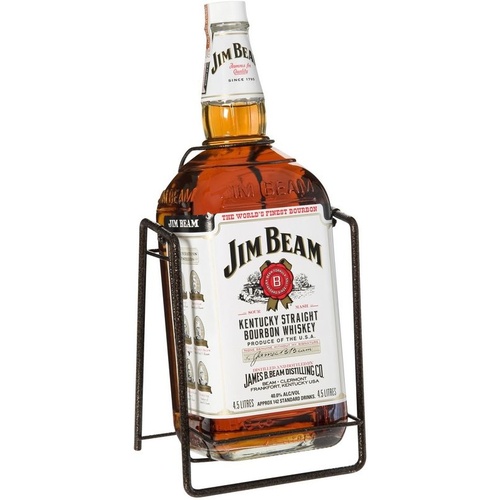 JIM BEAM WHITE LABEL 4.5L & CRADLE