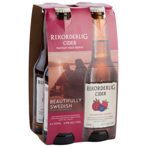 REKORDERLIG WILD BERRY 4% BTL  4x330ML