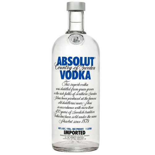 ABSOLUT VODKA               1L