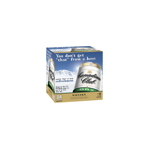 CANADIAN CLUB & DRY CUBE      24x375ML