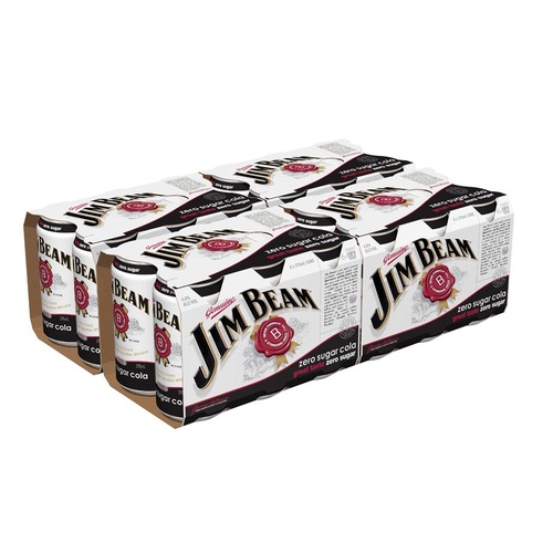JIM BEAM  & ZERO 4.8%    24X375ML