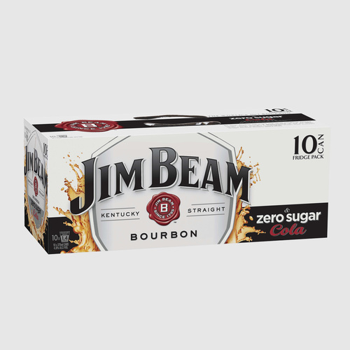 JIM BEAM&ZERO 10PK       375ML