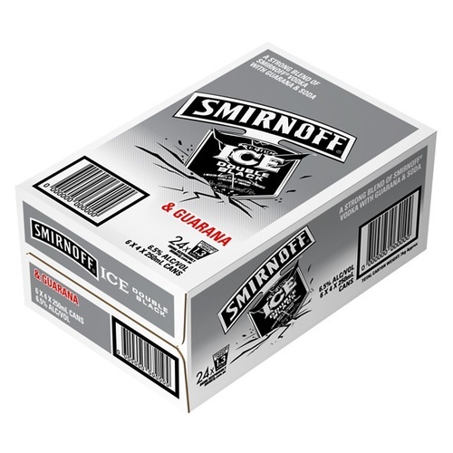 SMIRNOFF DB GUAR 6.5% 24x250ML