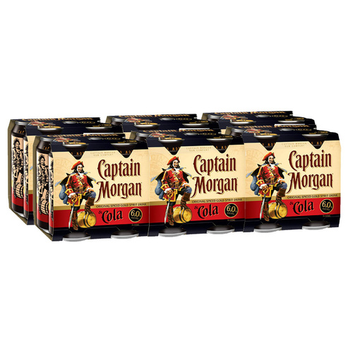 CAPT MORGAN&COLA 6%   24x375ML