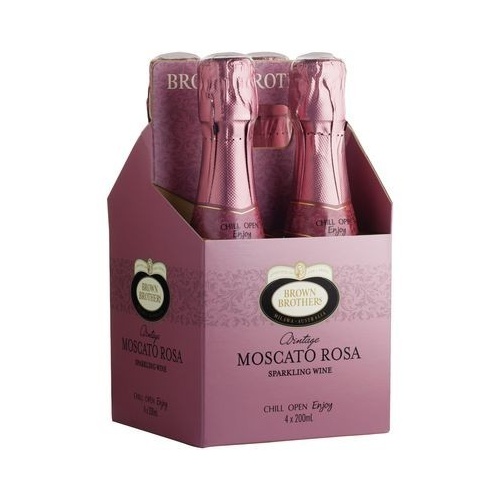 BROWN BROTHERS MOSCATO ROSA   4x200ML