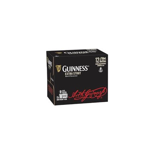 Guinness Stout Long Neck 12x750mL