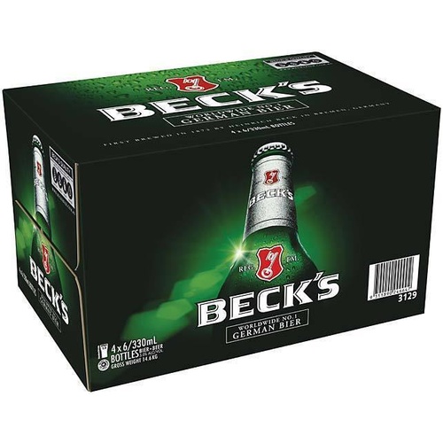BECKS BEER BTL          24x330ML