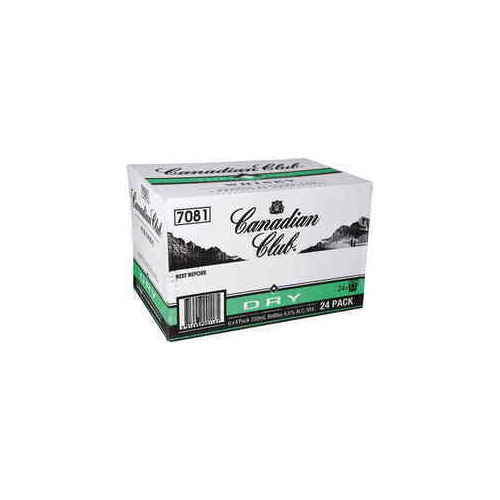 CANADIAN CLUB & DRY        24x330ML