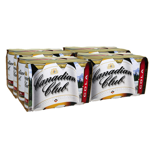 CANADIAN CLUB & COLA       24x375ML