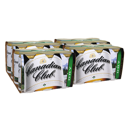 CANADIAN CLUB & DRY 4.8%    4x6x375ML
