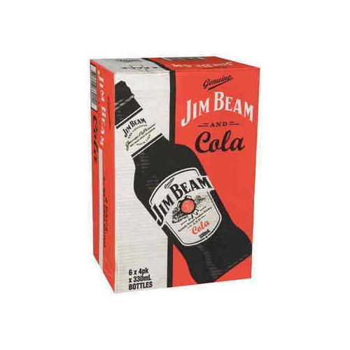 JIM BEAM&COLA 4.8%   6x4x330ML