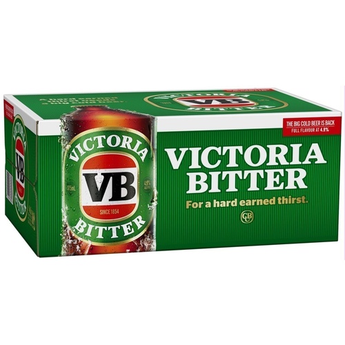 VICTORIA BITTER (VB) STUBBIES 24x375ML