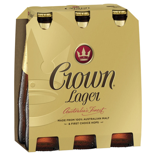 CARLTON CROWN LAGER BTL    6x375ML