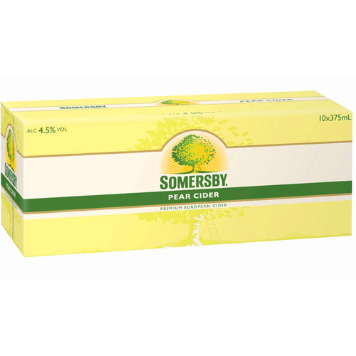SOMERSBY CIDER PEAR 10PK    375ML