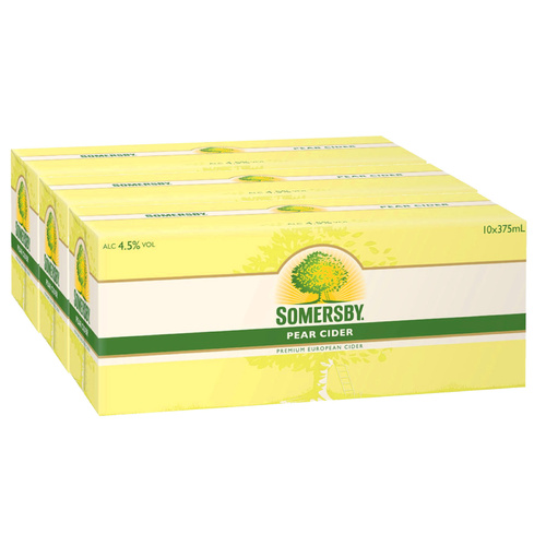 SOMERSBY CIDER PEAR 10PK 30x375ML