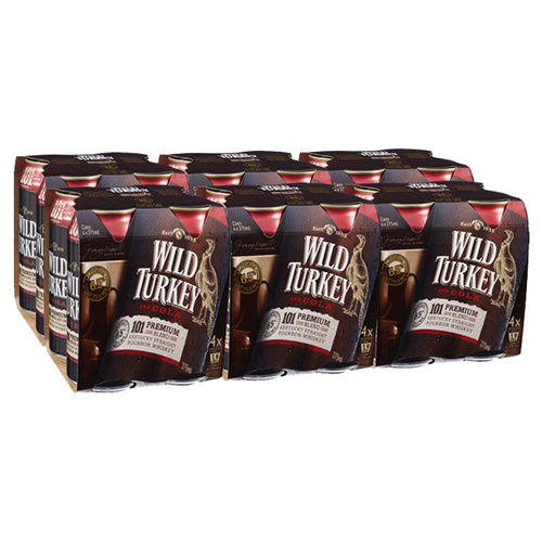 WILD TURKEY&COLA 101  24x375ML