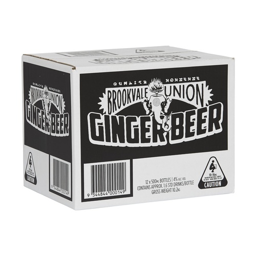 Brookvale Union Ginger Beer BTL 12x500ml
